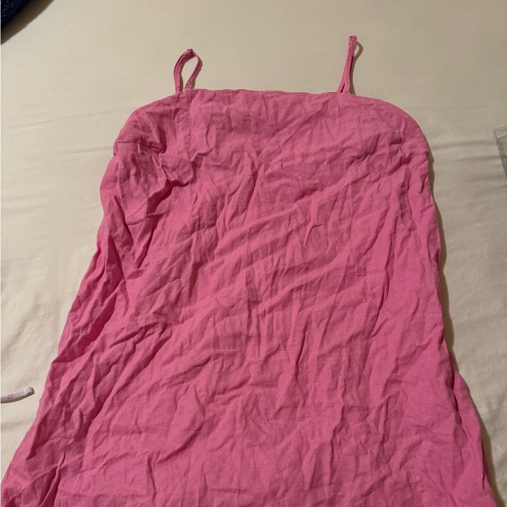 Pink mini dress
